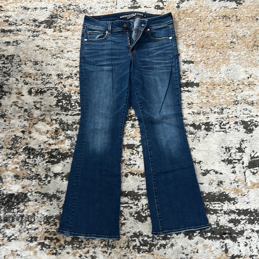 American Eagle Sz 10 Super Stretch Kick Boot Jeans
